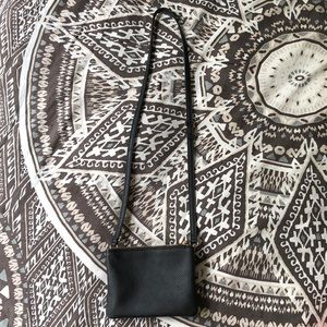 Double Zip Black Purse